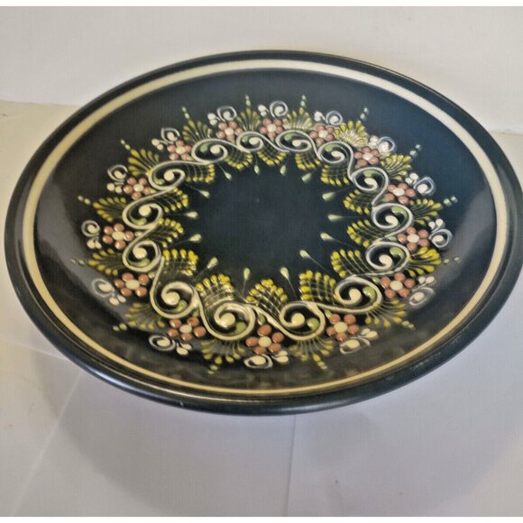 Gmunder Keramik Austria Hand Painted Decorative Stoneware Bowl 10 1/4" Wall Hang - Picture 13 of 13